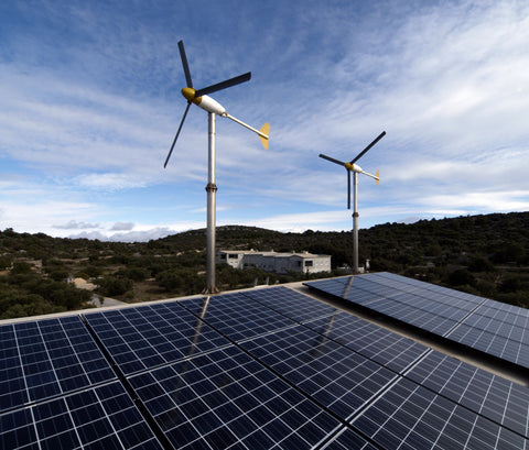 solar and wind power together