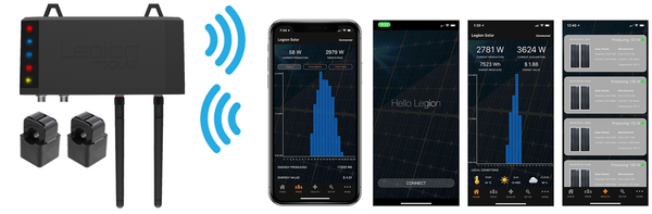 Legion Solar - Solar Energy System Starter Set Energy Monitoring App