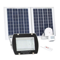 Bright Solar Floodlight w/ Remote Control 156 SMD LED Rechargeable Battery