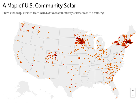 Community solar farm locations