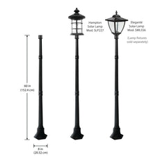 Aluminum Mounting Post for Hampton Solar Fence Post Lights