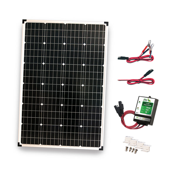 Nature Power Solar Power Kit - 110 W of Solar, 300 W Power Inverter and 11 Amp Charge Controller