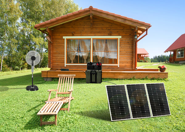 Nature Power Solar Power Kit - 330W of Solar, 750W Power Inverter and 30Amp Charge Controller