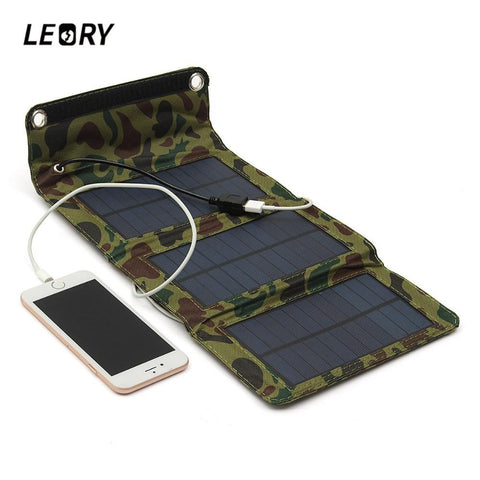 small camouflage solar power pack for camping no battery