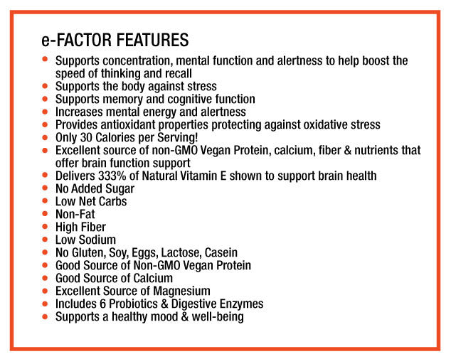 e-Factor Features