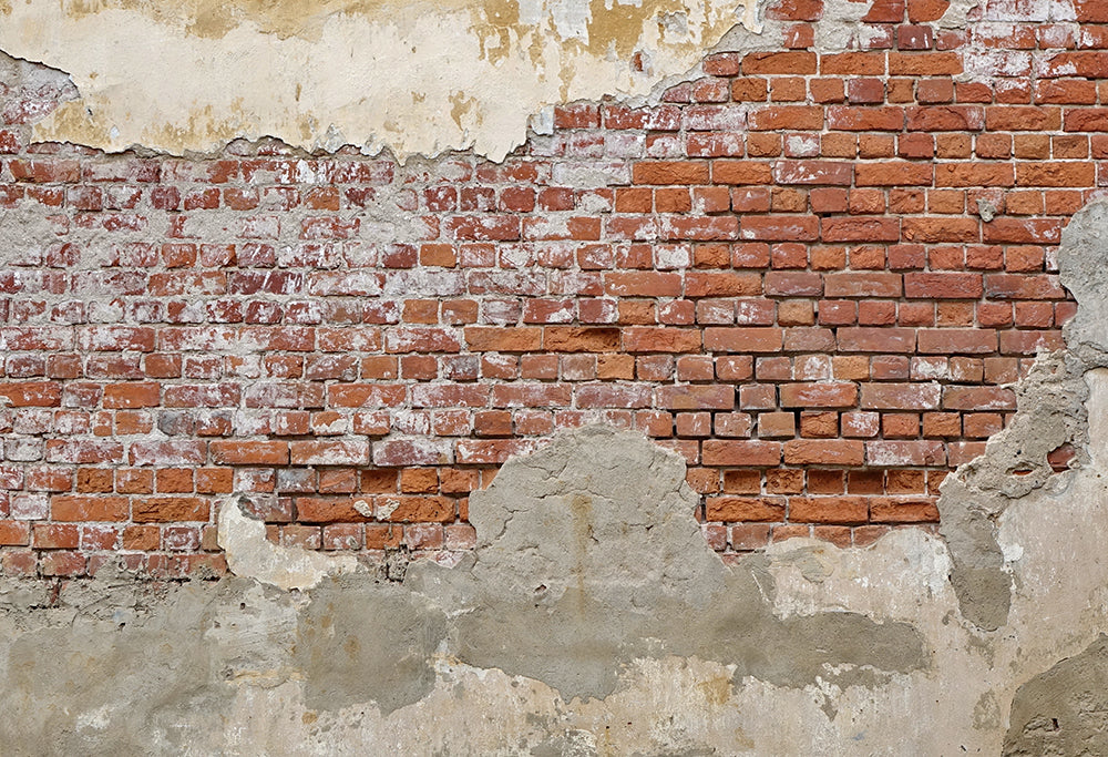 Distressed brick wallpaper Idea