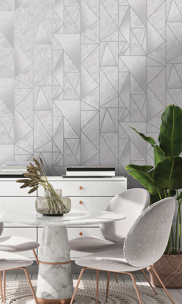 modern geometric wallpaper design