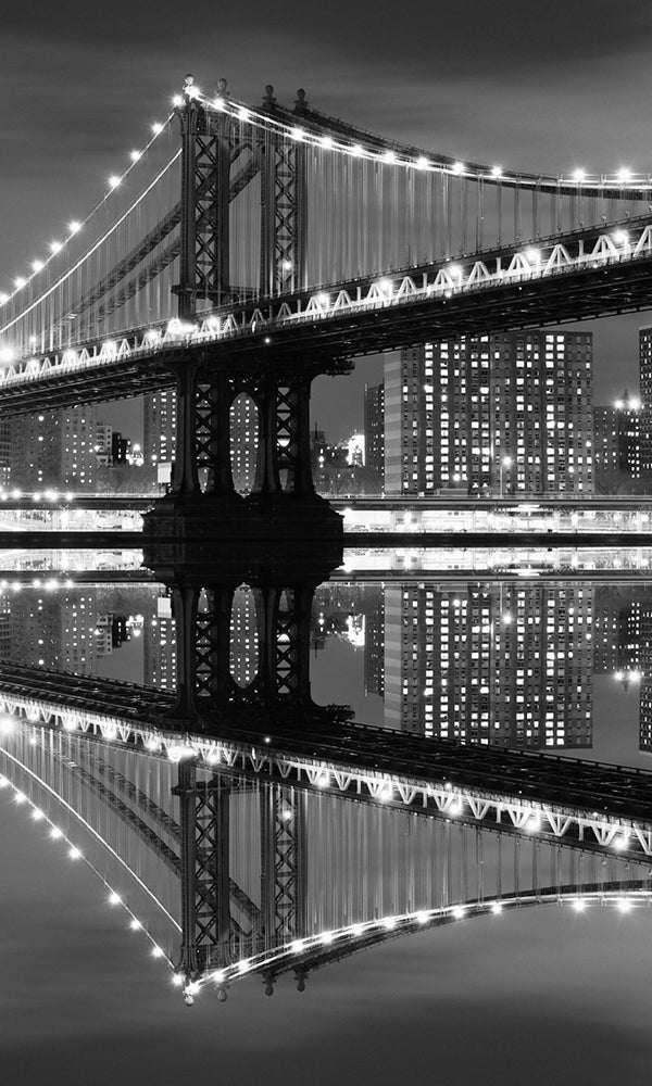 City Love New York Manhattan Bridge By Night Wallpaper Cl30b Prime Walls Us