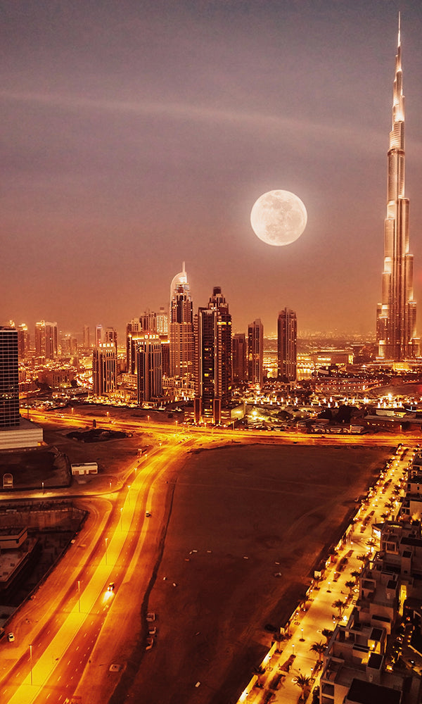 City Love Dubai At Night Wallpaper Cl60a Prime Walls Us