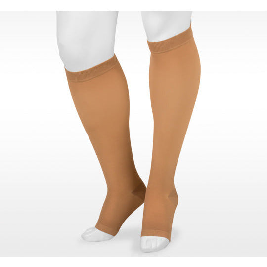 Knee-high elastic compression socks without toes (Ccl.2)