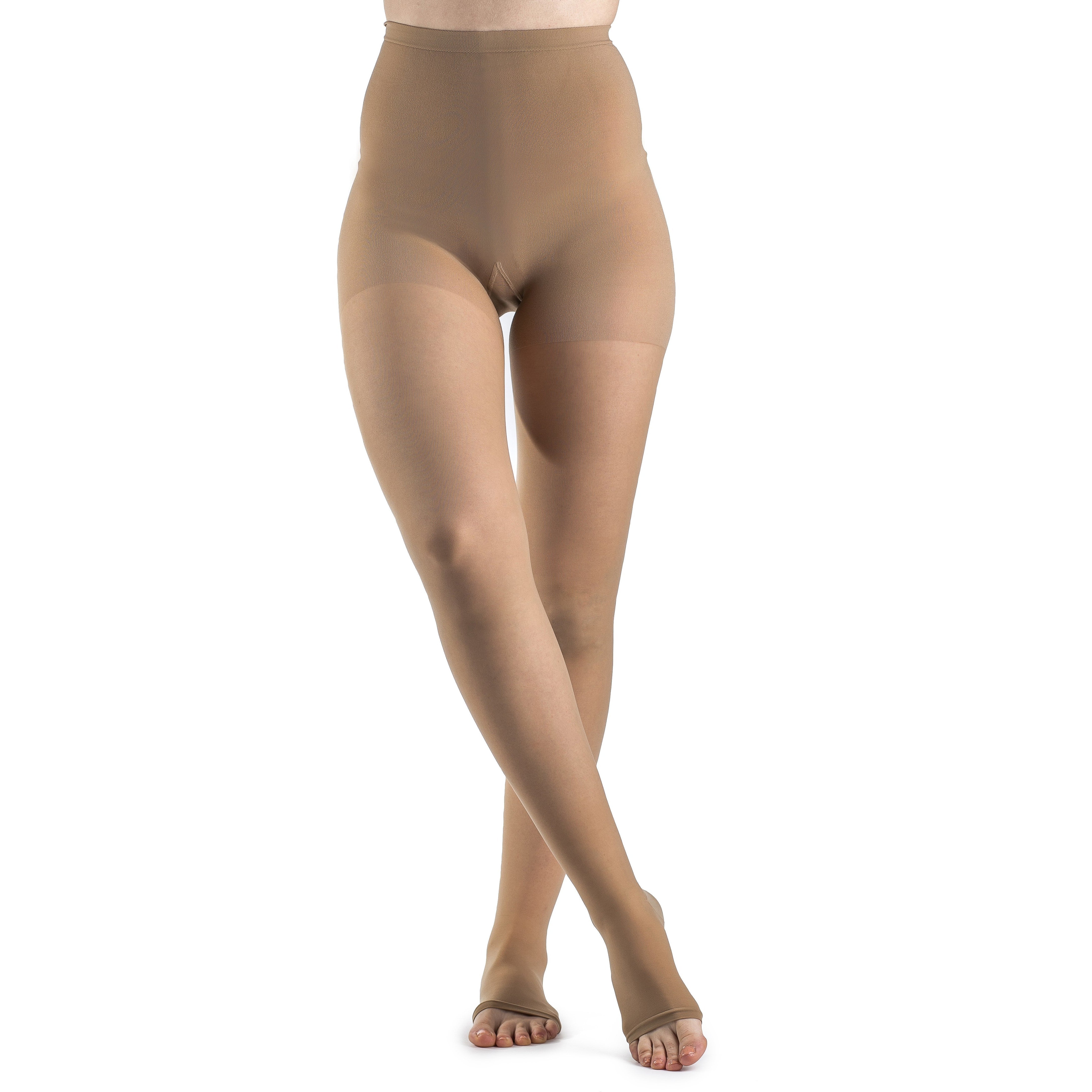 Sigvaris Sheer Women's Thigh High 30-40 mmHg, Open Toe