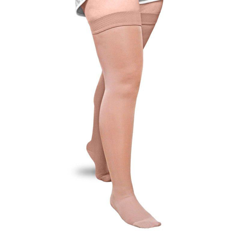 L&R ExoSheer™ Thigh High 20-30 mmHg w/ Silicone Top Band – Compression Store