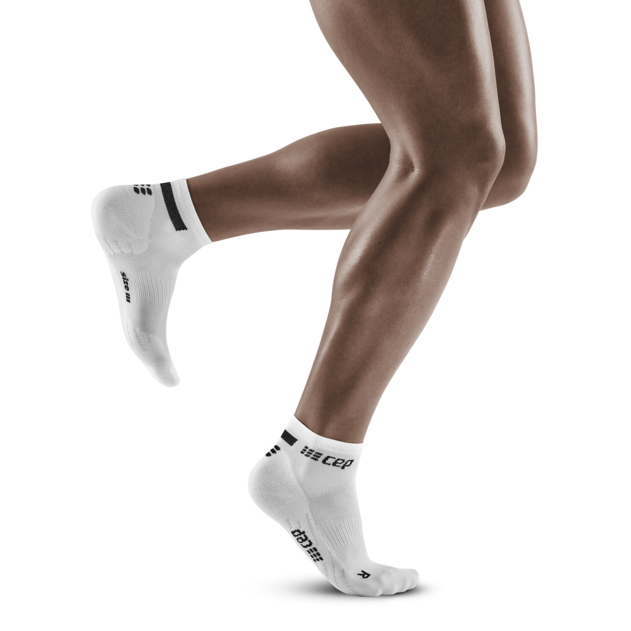 CEP - Run Compression Mid Cut Socks Men white at Sport Bittl Shop