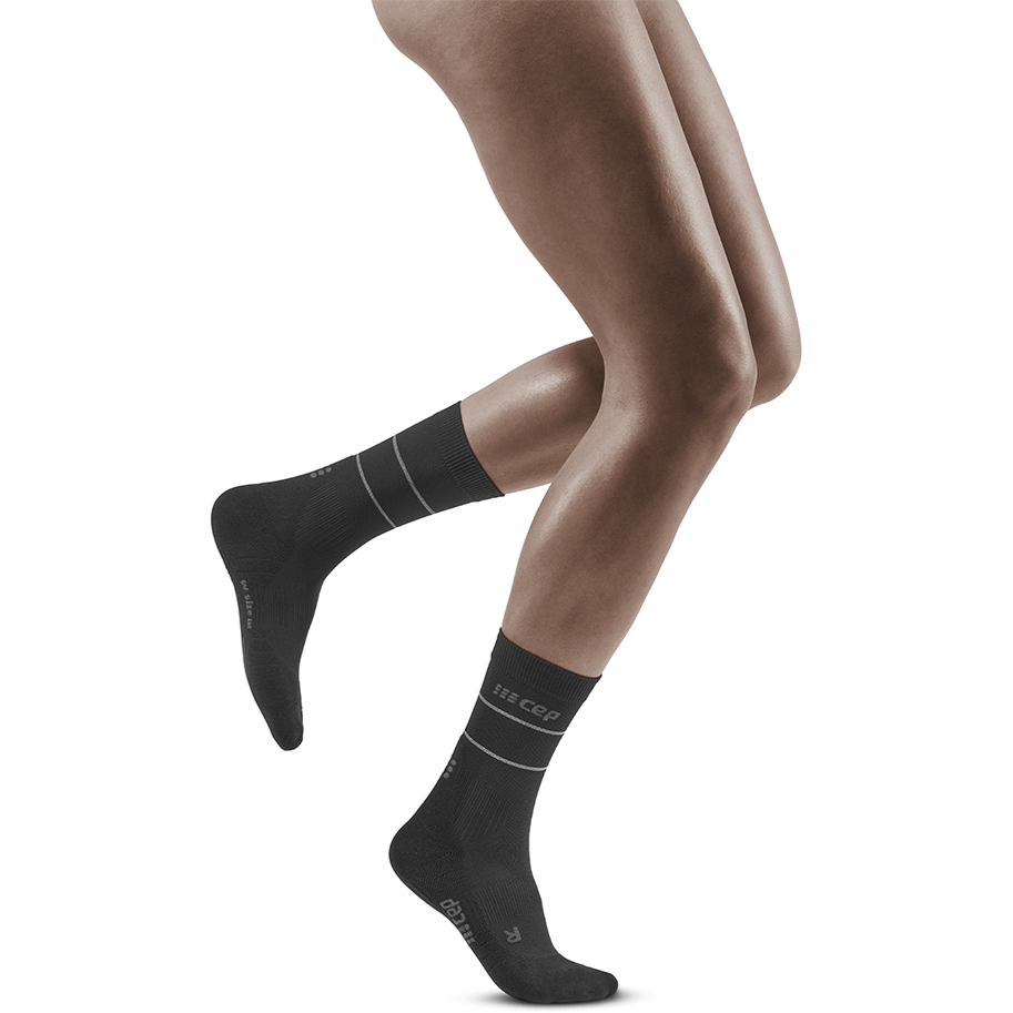 Reflective Compression Calf Sleeves for Women
