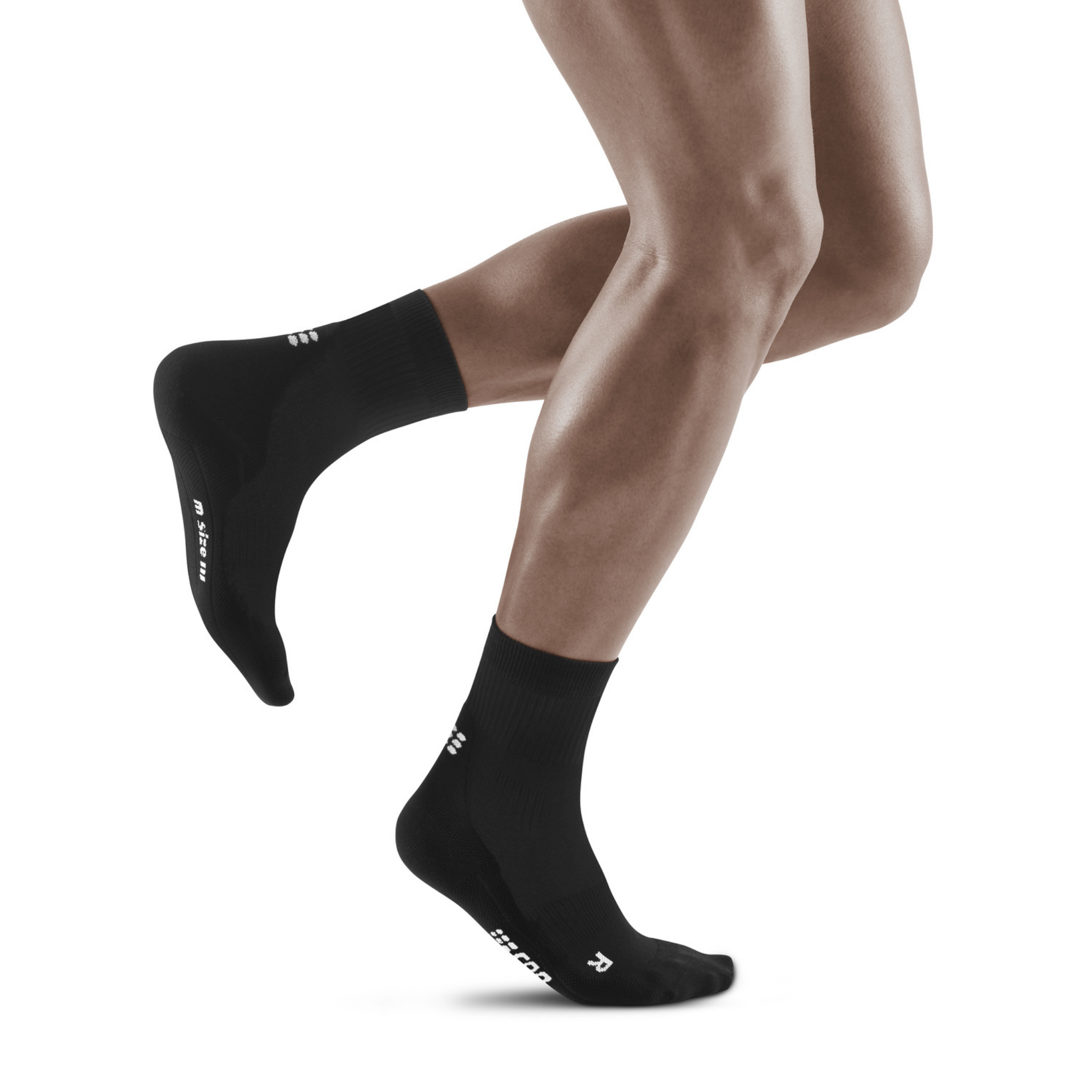 Unisex black Graduated Compression Sock size 3L-Solidea