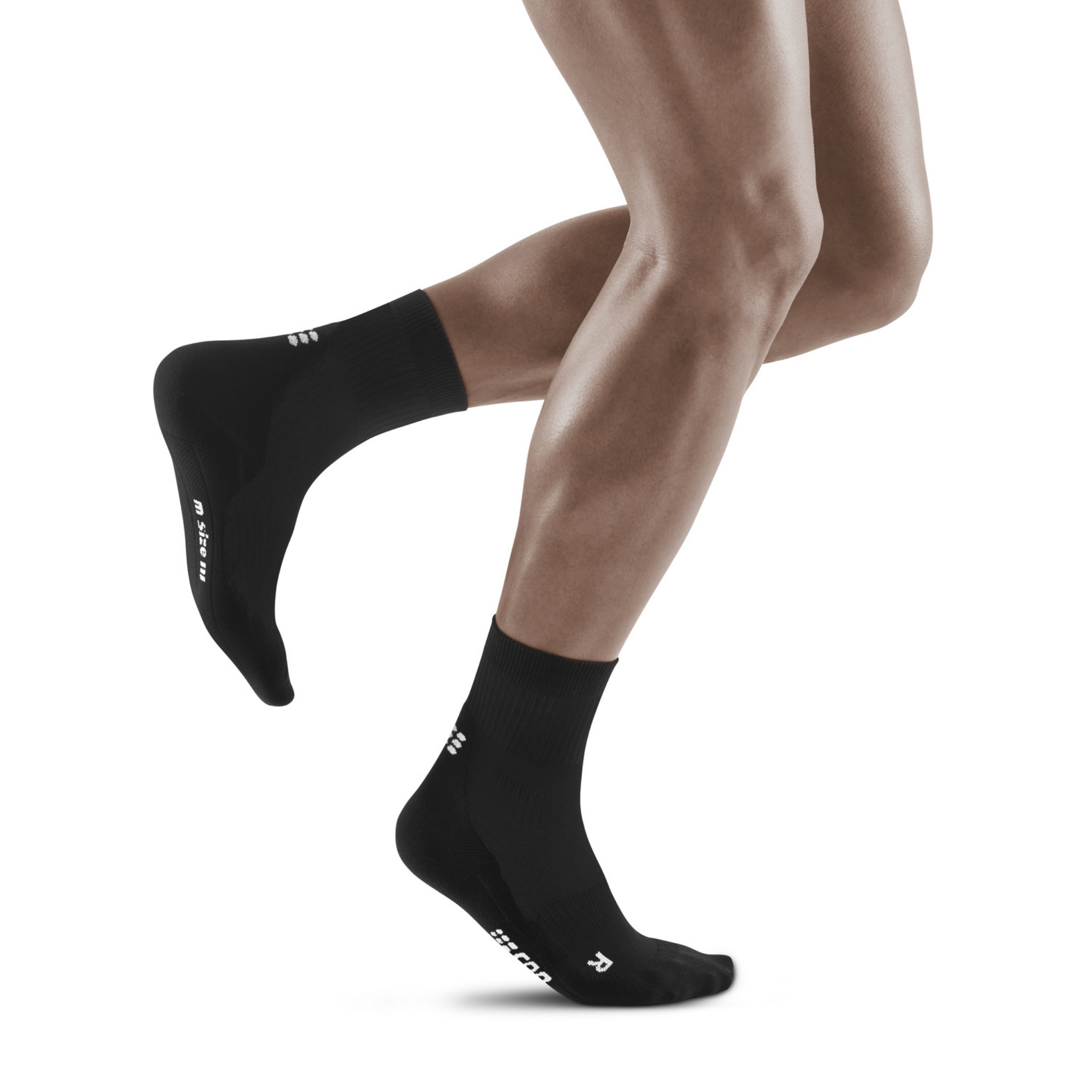 Reflective Mid Cut Compression Socks for Men