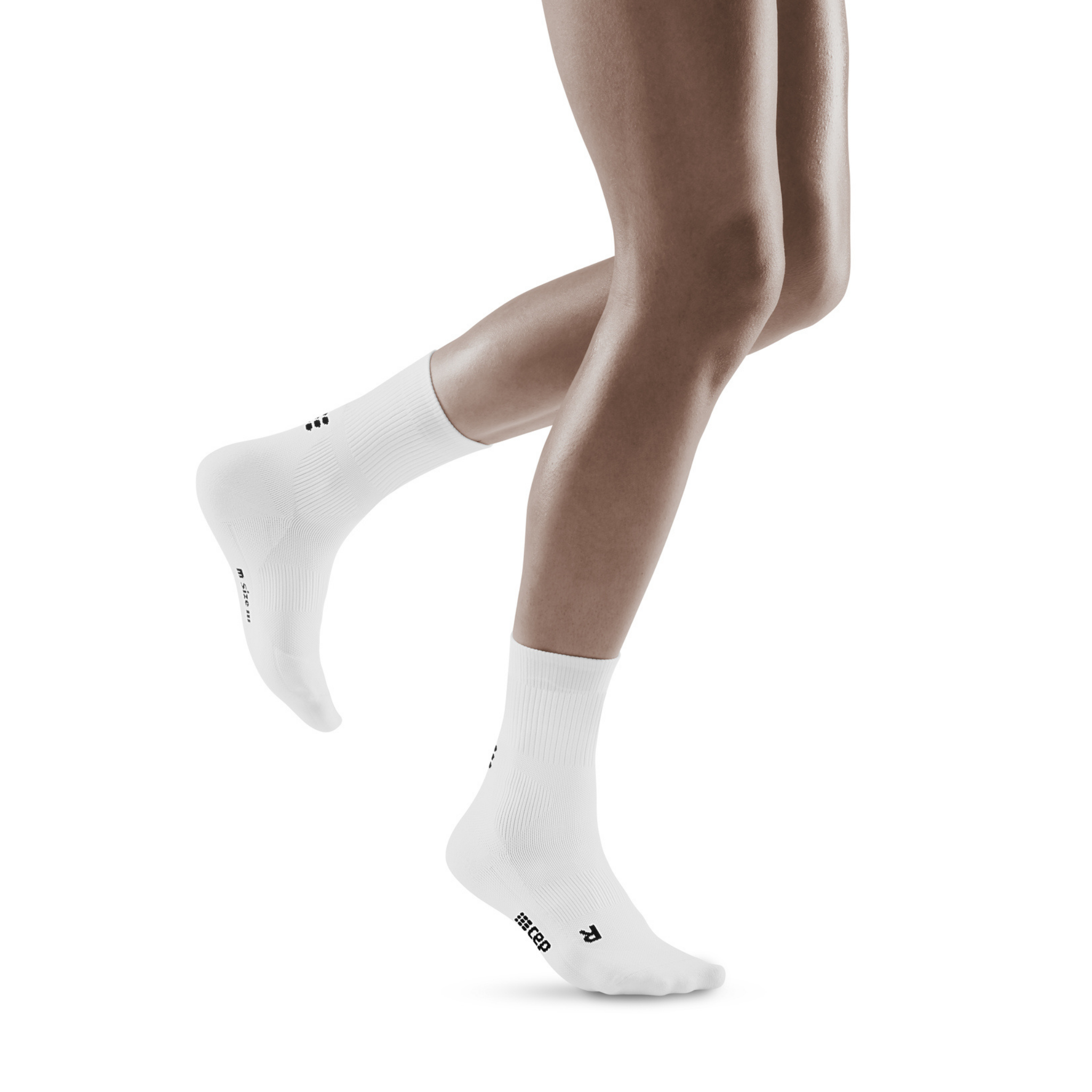CEP - Ultralight Compression No Show Socks for Women, Ankle High Sports  Socks with Compression in Carbon White, Size II