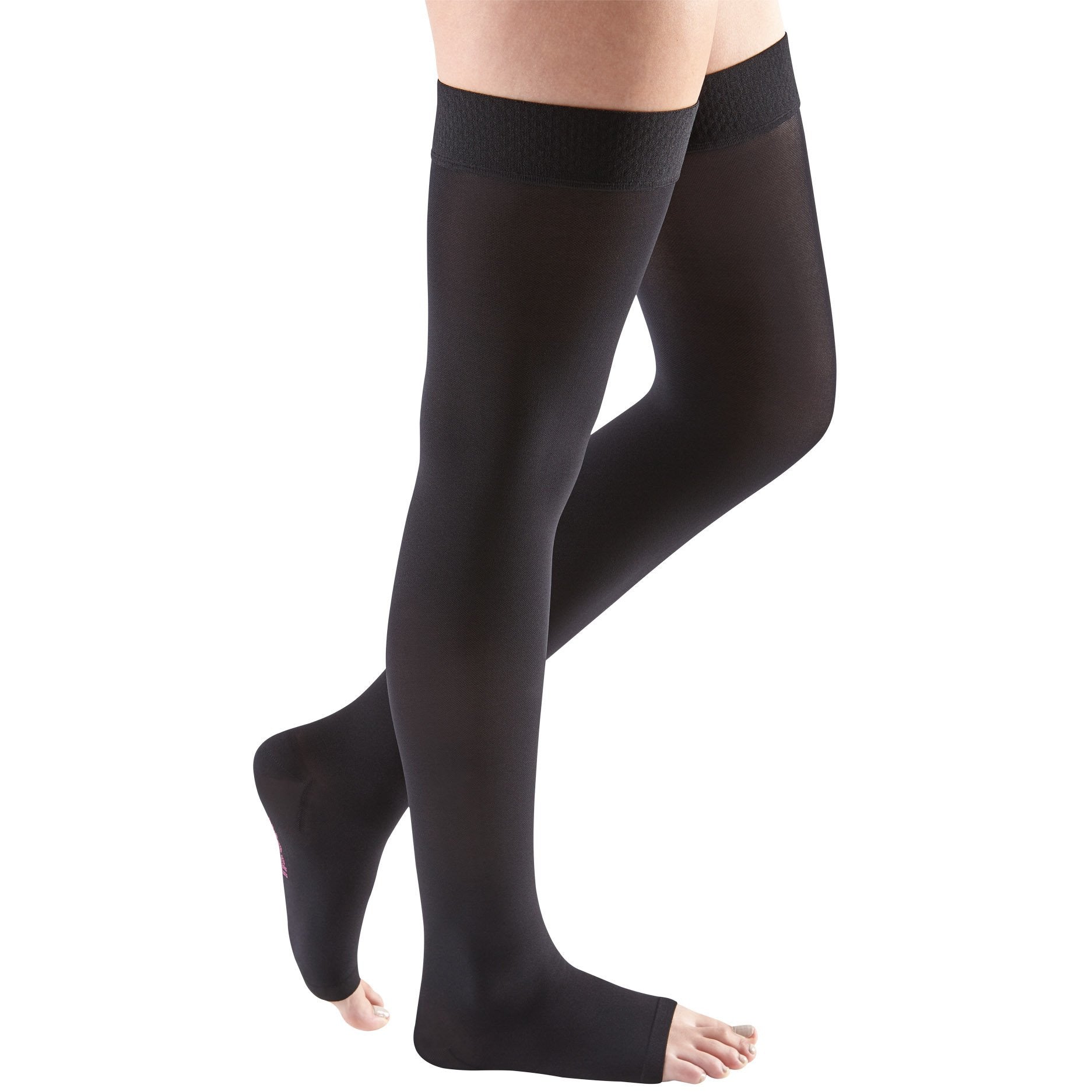 Juzo Black Closed Toe Short Thigh High Compression Stockings 3512AGFFSBSH10 30-40  mmHg