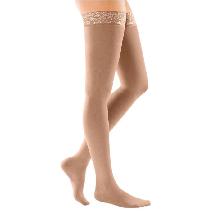 L&R USA ExoStrong Thigh High W/Silicone Top - 20-30 mmHg