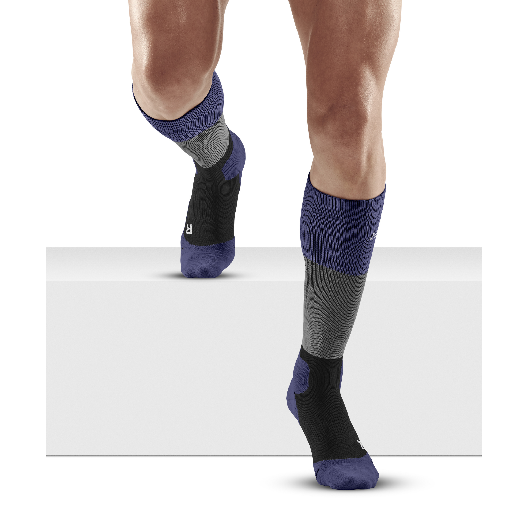 CEP Compression Tall Socks with Reflexes, Green, Men