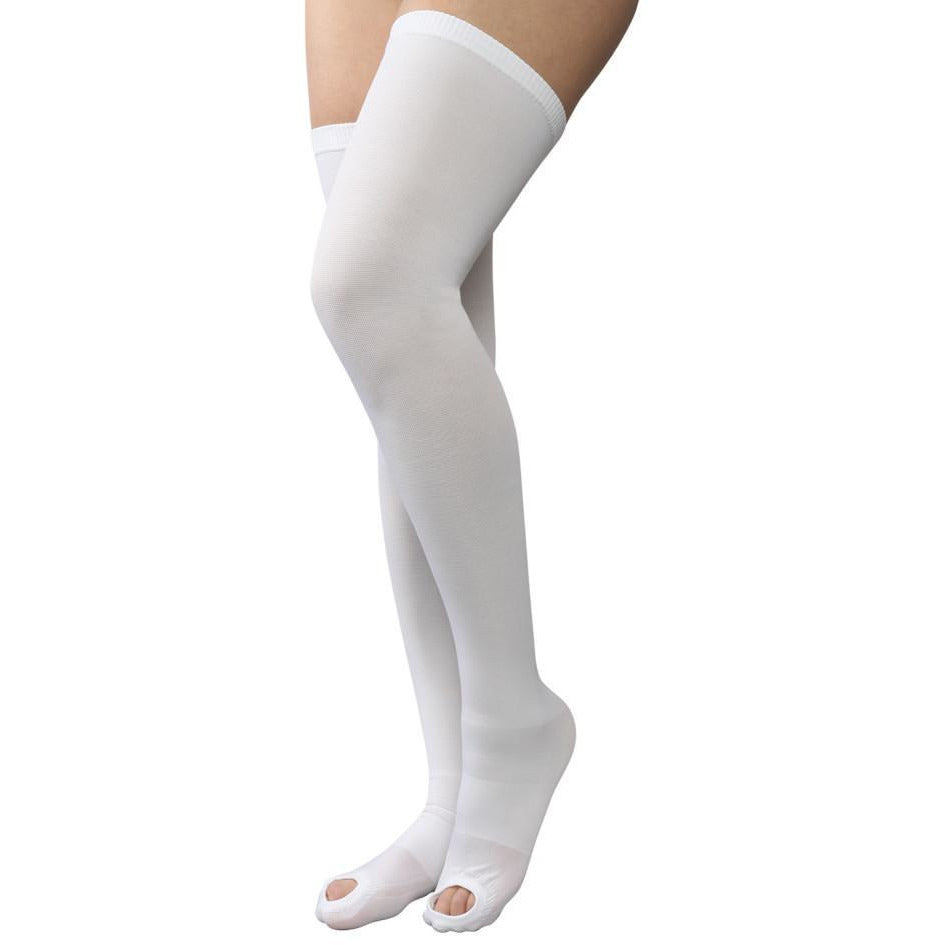 Absolute Support Anti Embolism Thigh Length Stockings, Designed for  Post-Surgery Recovery - Medium Compression 18mmHg - A402