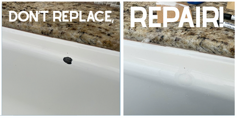chipped bathtub repair image