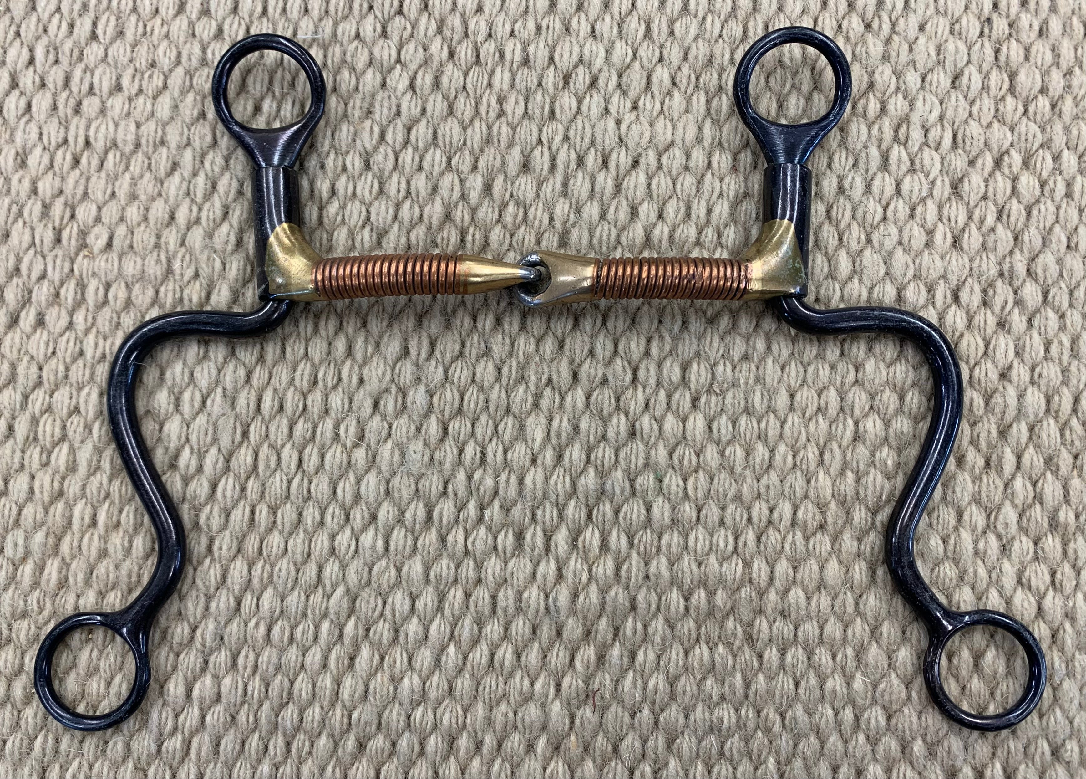 BIT - DT123 - Dutton Long Calvary Copper Wrap Snaffle