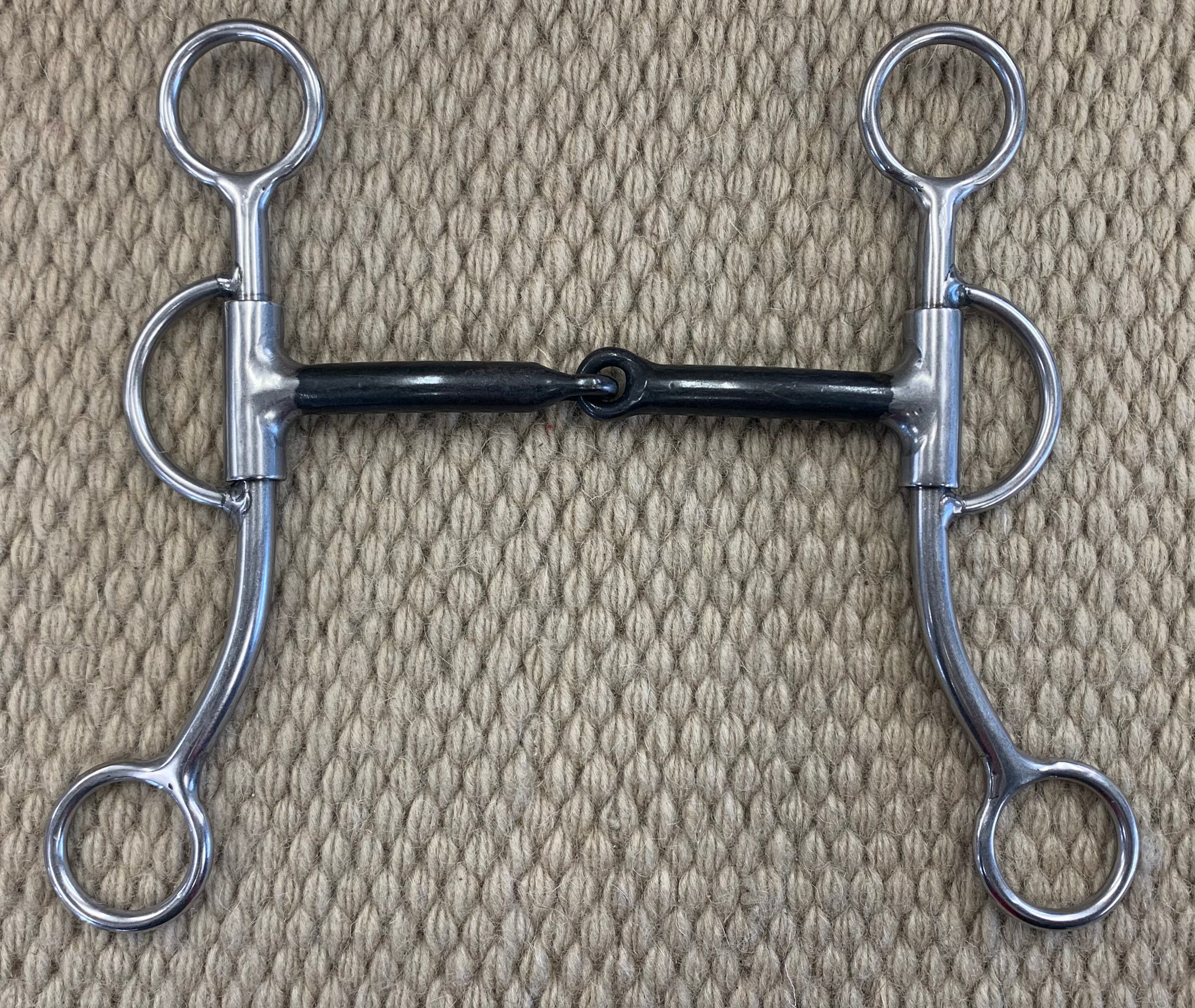 BIT - RM76 - Reinsman D&L Reiner Double Five Sweet Iron Snaffle