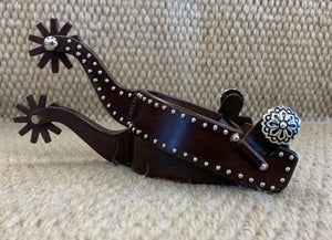 Spurs - SP17 - Tom Balding Texas Men's Brown w/ Dots - RC Bean Saddlery - Spurs Jersey Men