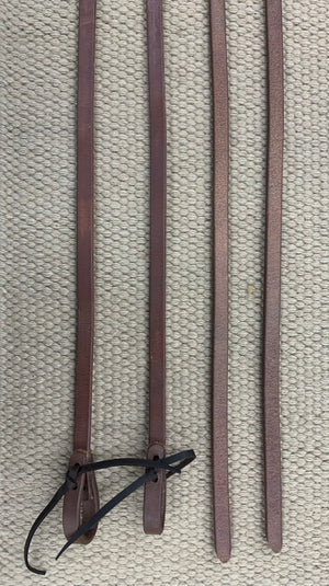 Split Reins - SR06 - Dark Oiled Waterloop - RC Bean Saddlery - Split Reins