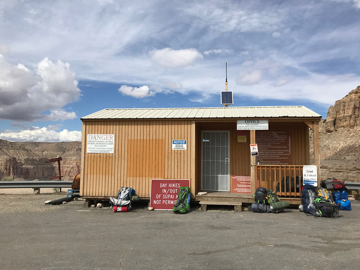 the recreation office at the rim of havasupai