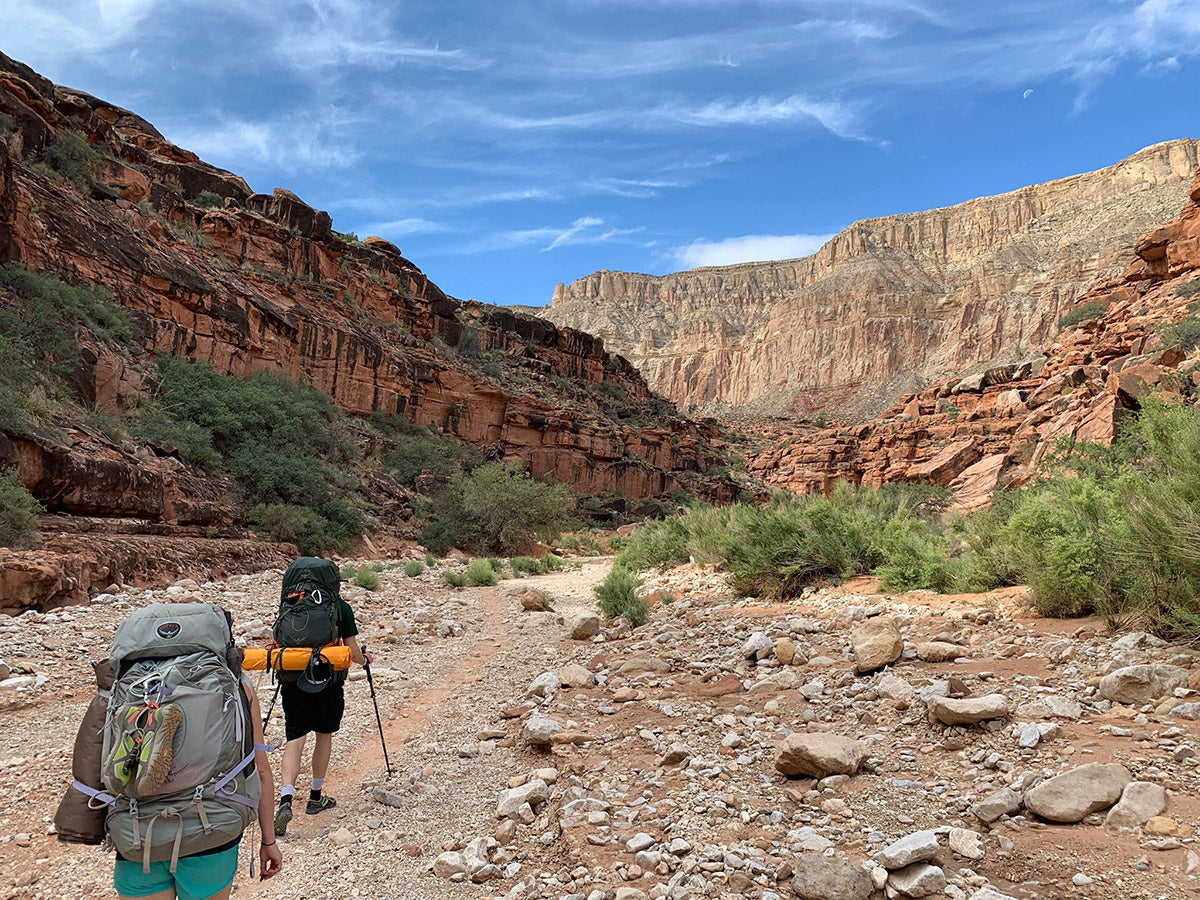 hiking out of havasupai