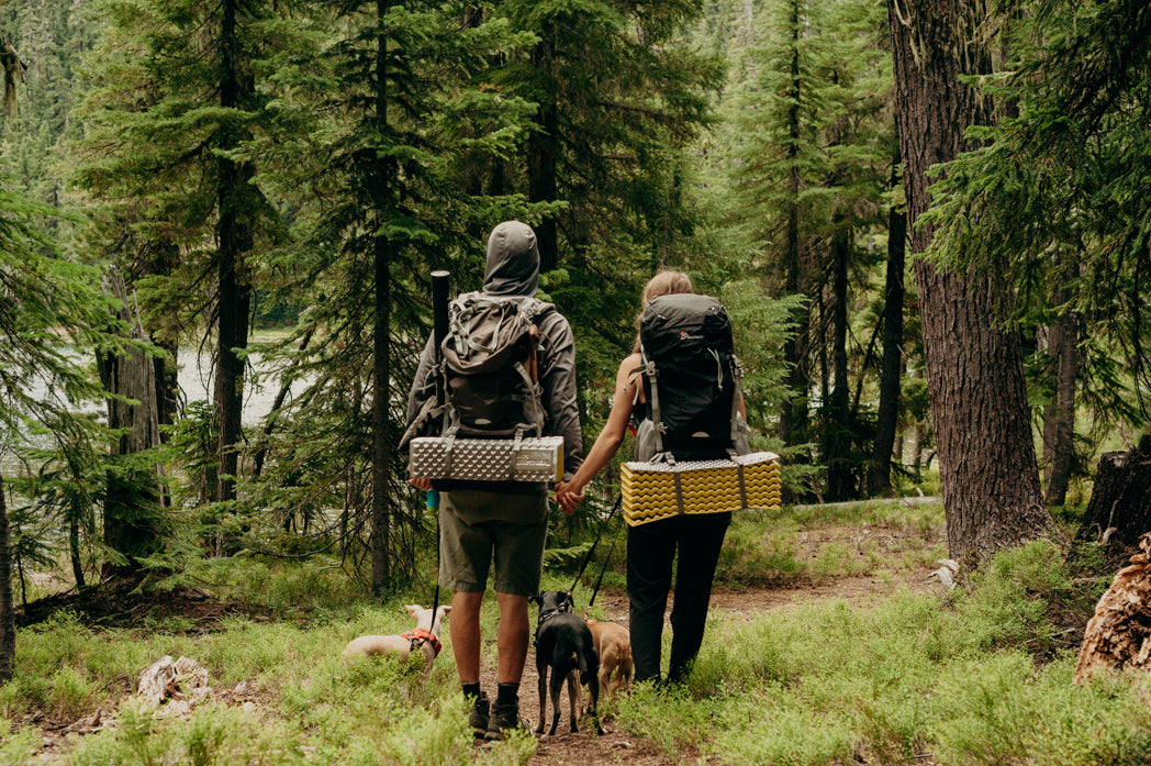 Couple hiking