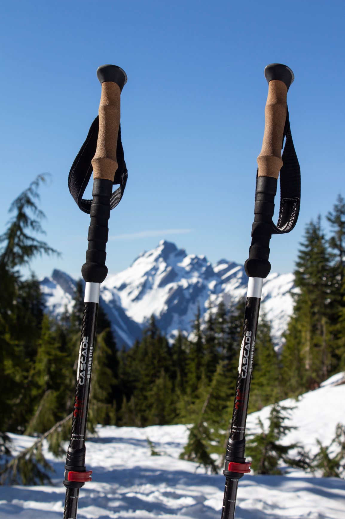 cascade mountain tech 3k carbon fiber trekking poles