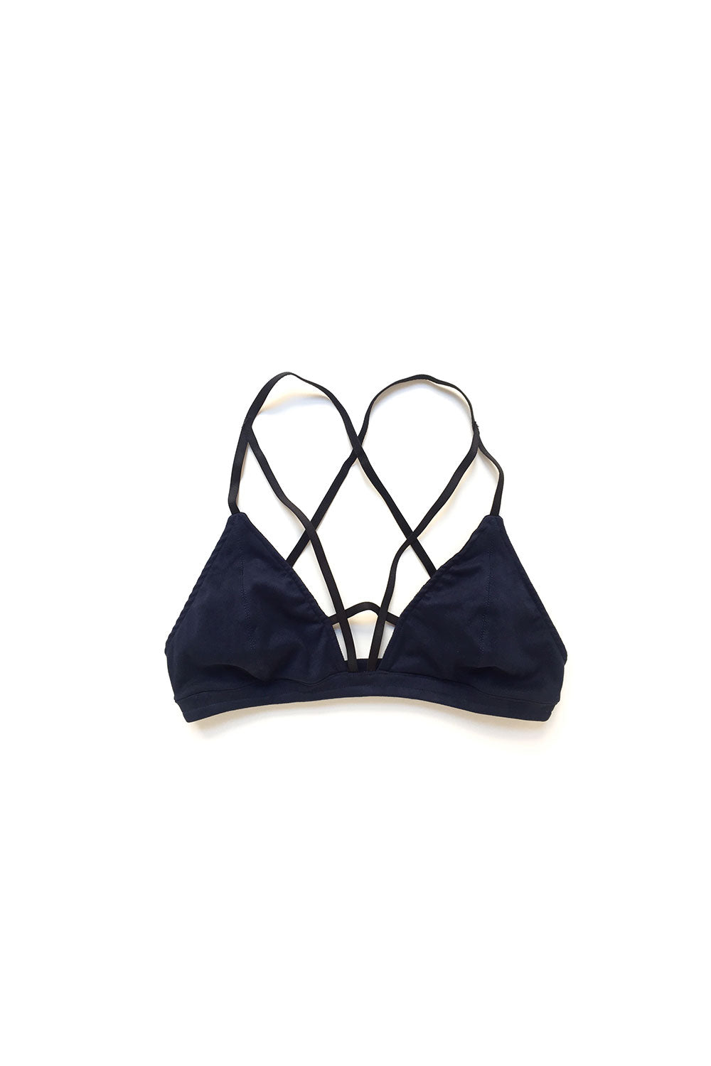 navy blue bralette top