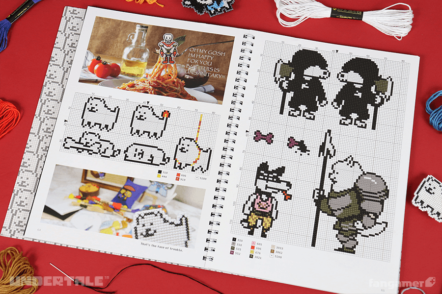 Undertale クロスステッチ ガイドブック 英語版 Fangamer Japan