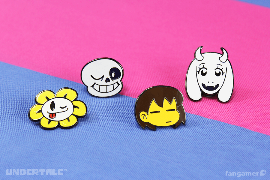 Undertale キャラクターのピンバッジ セット１ Fangamer Japan