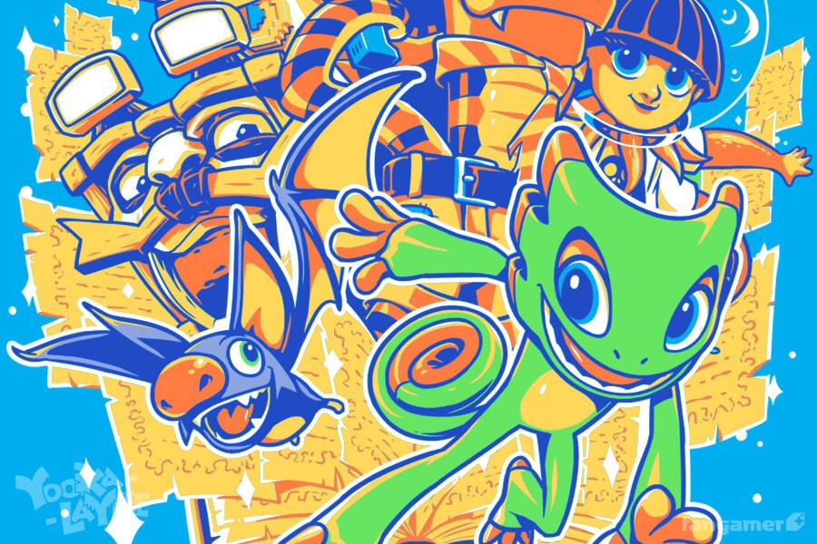 Yooka Laylee クロマチック Tシャツ Fangamer Japan