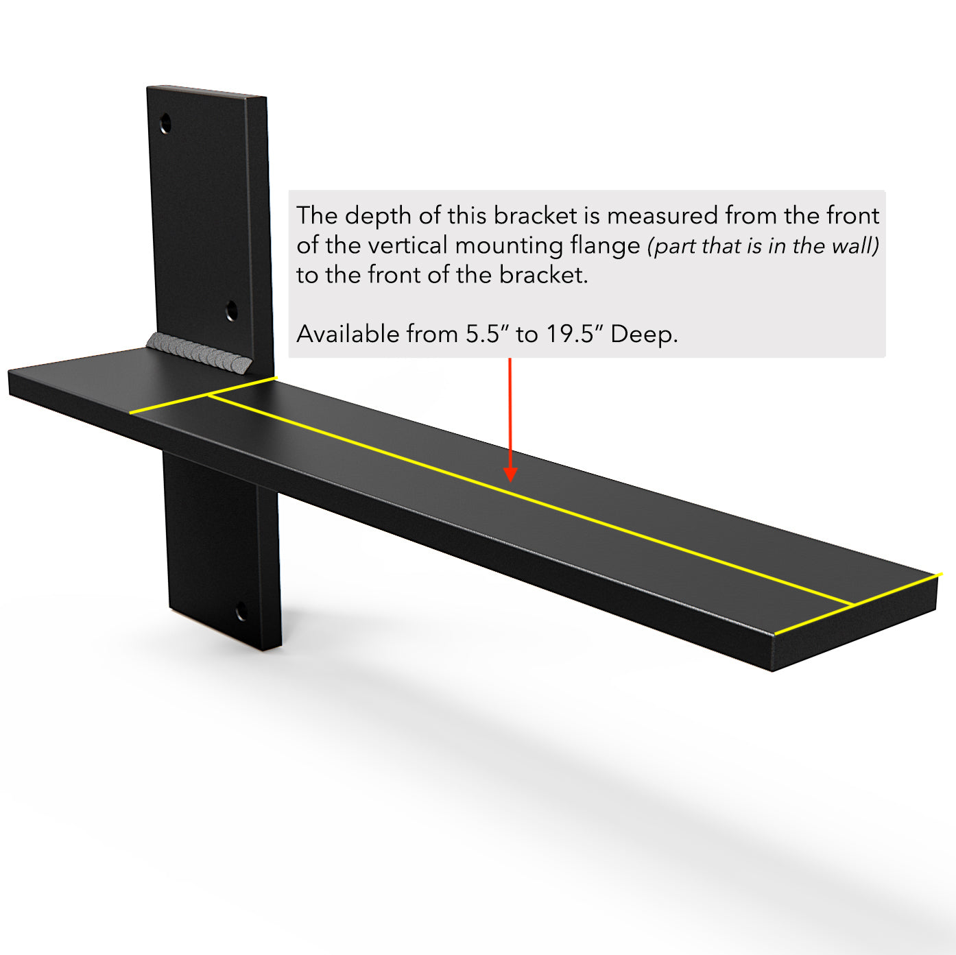 Floating Countertop Wall Bracket Create A Floating Desk Or Bar