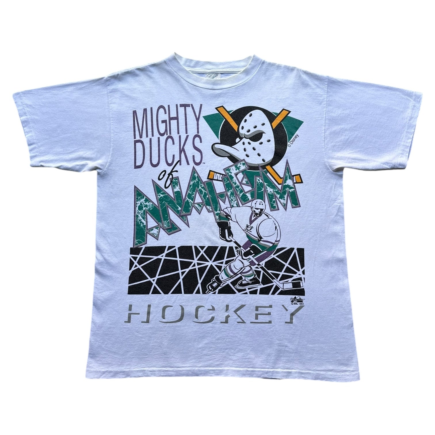 image of 90s Mighty ducks tee large