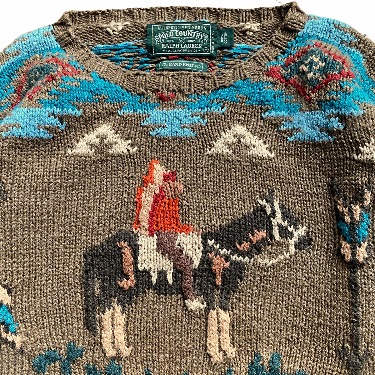 Polo country by Ralph lauren navajo cotton sweater. Medium – Vintage Sponsor