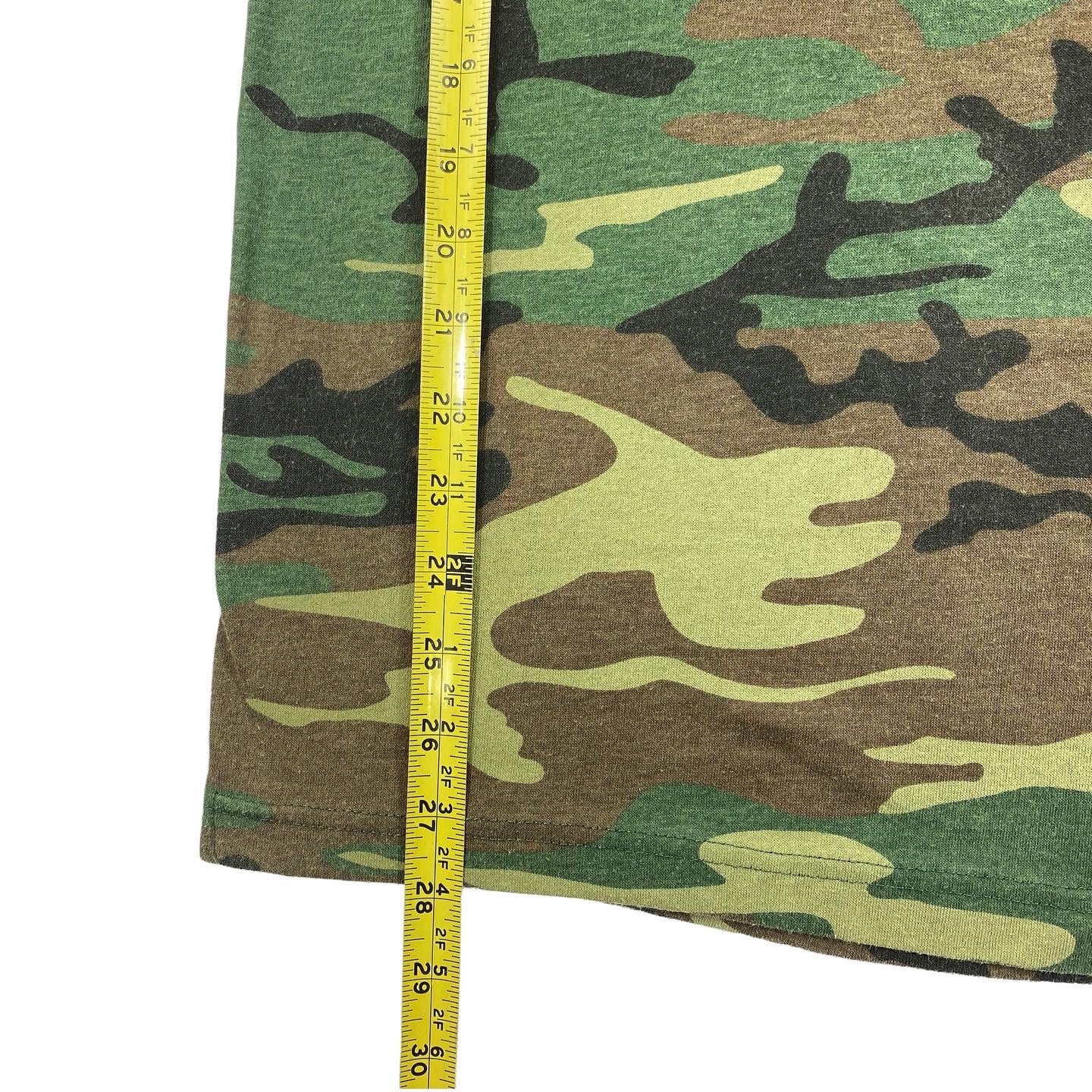 80s Camo tee. soft. S/M – Vintage Sponsor