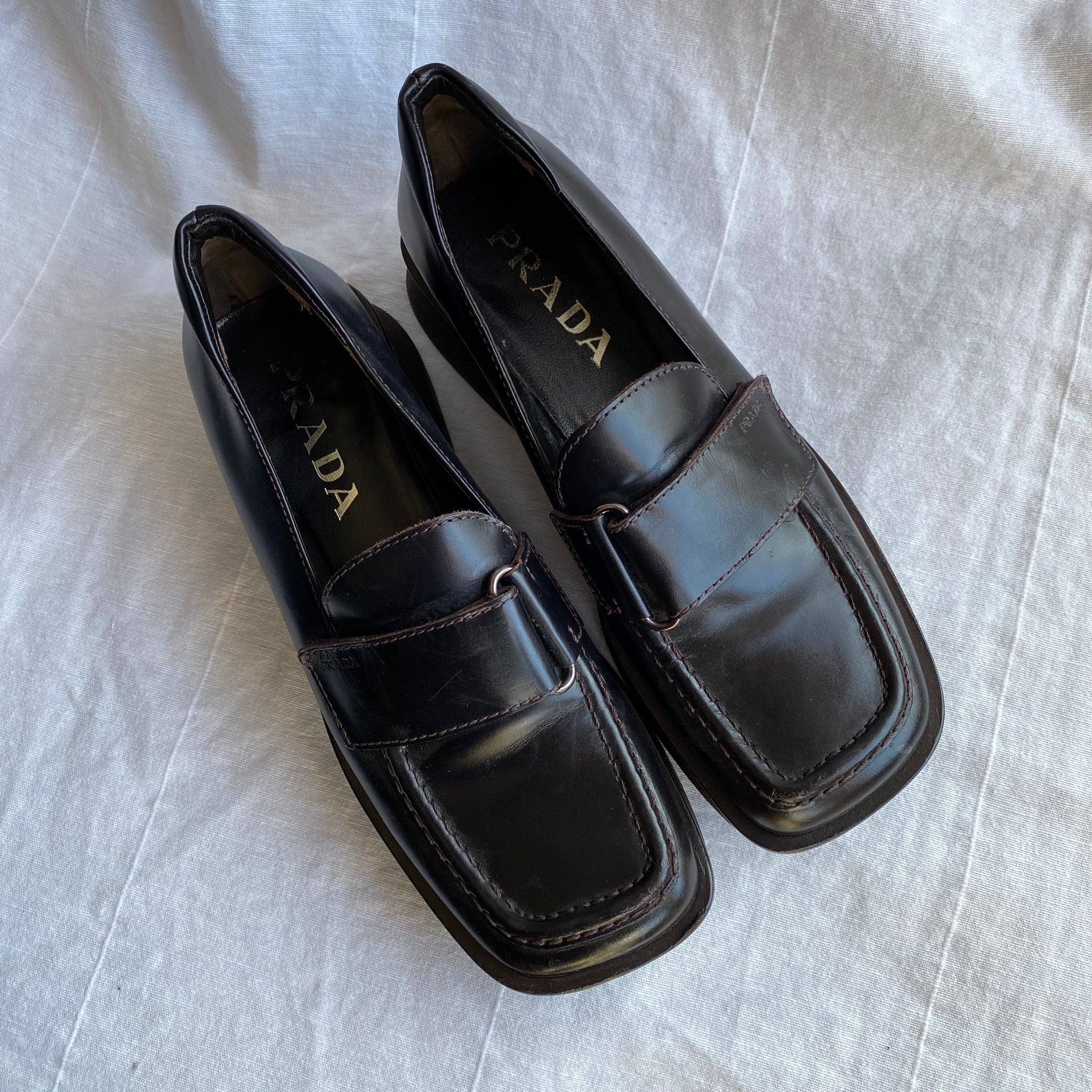 prada loafers womens