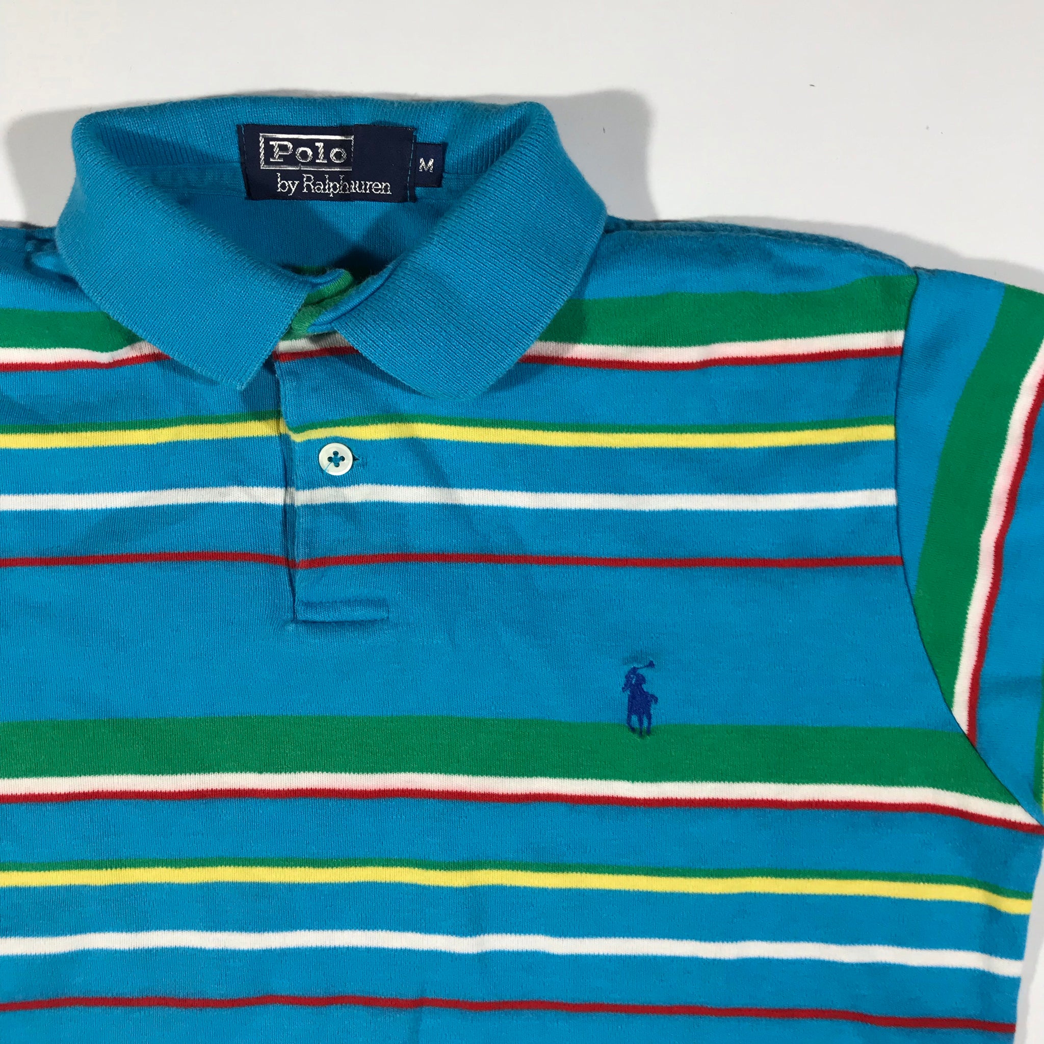 80s Polo ralph lauren striped polo S/M – Vintage Sponsor