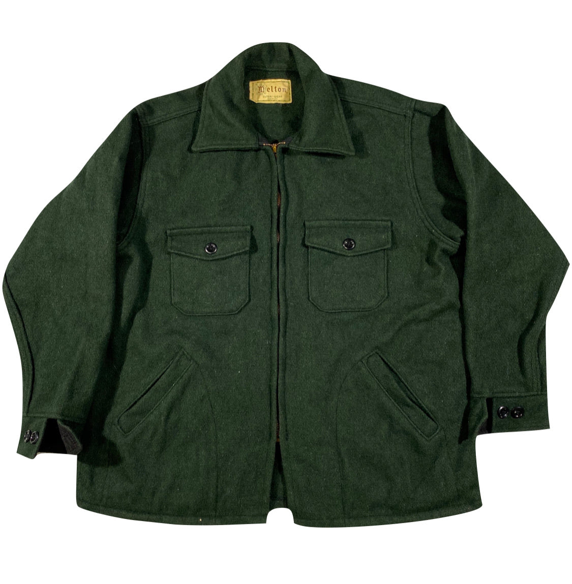 配送日指定可 【新品未使用】WHITESVILLE Wool Melton Jacket