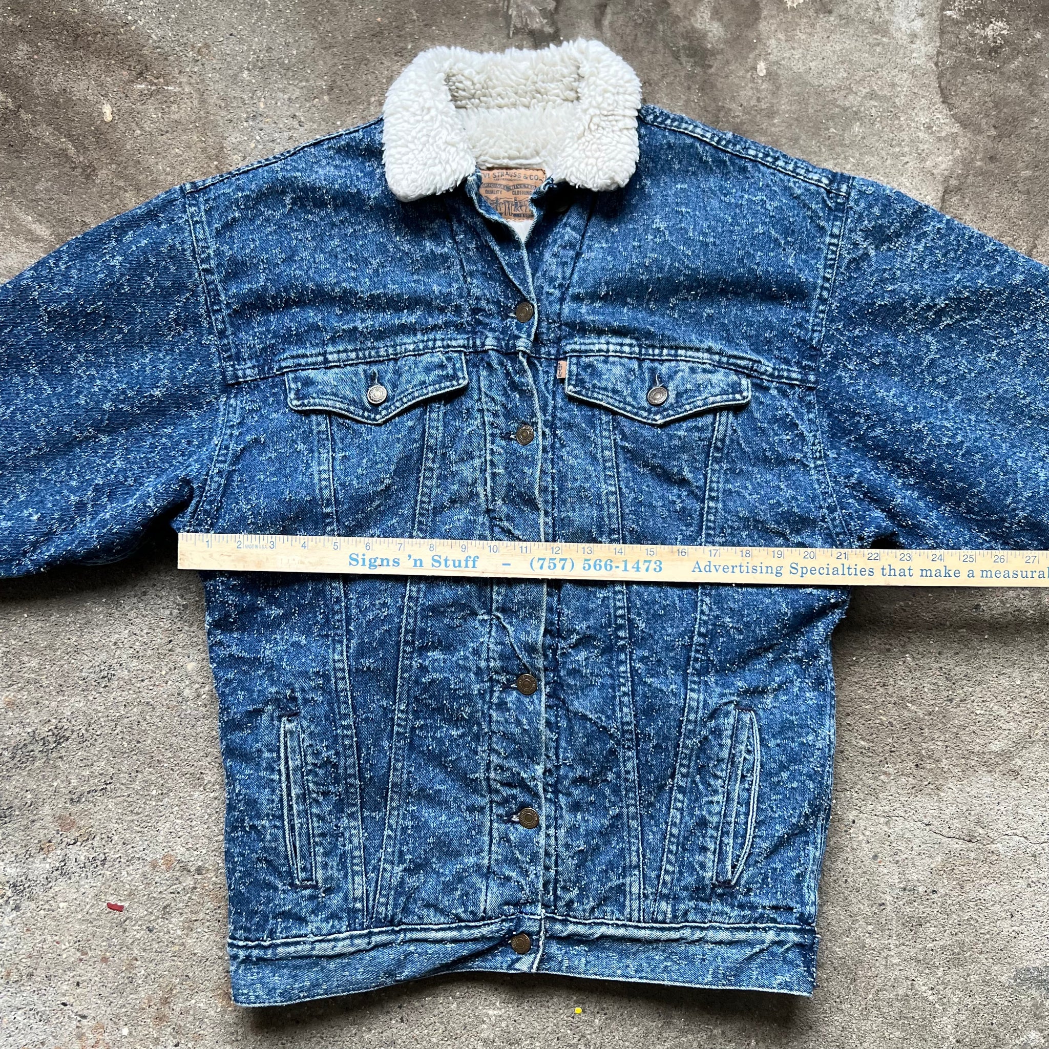 80s/90s Levi's Sherpa Lined Denim Jacket Medium – Vintage Sponsor