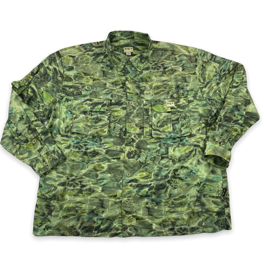 Fishing water camo. sun shirt. L/XL – Vintage Sponsor