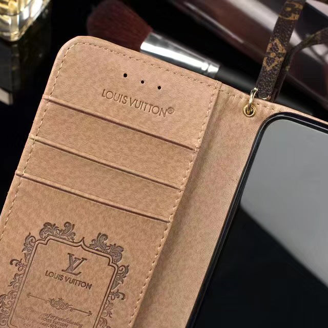 Louis Vuitton Leather Wallet Phone Case For iPhone 6/6s Plus 50% Off – Phone Swag