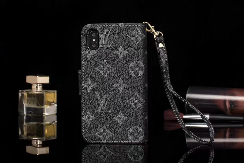 Louis Vuitton Leather Wallet Phone Case For iPhone 11 Pro Max 50% Off – Phone Swag