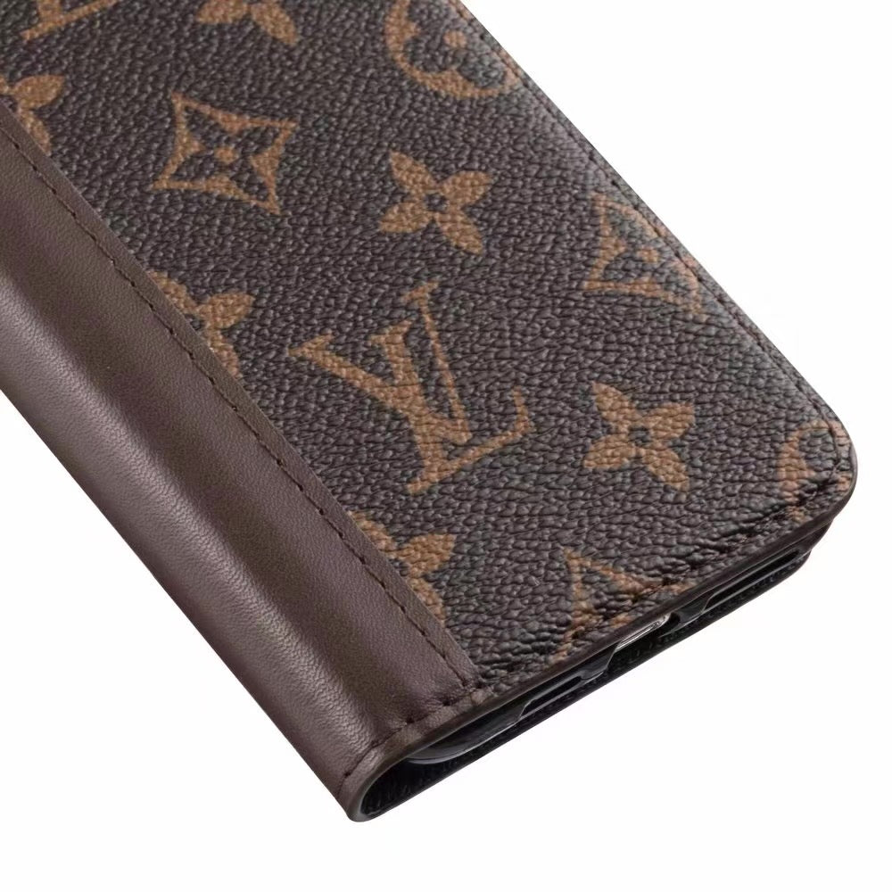 Louis Vuitton Leather Wallet Phone Case For iPhone 6/6s Plus 50% Off – Phone Swag